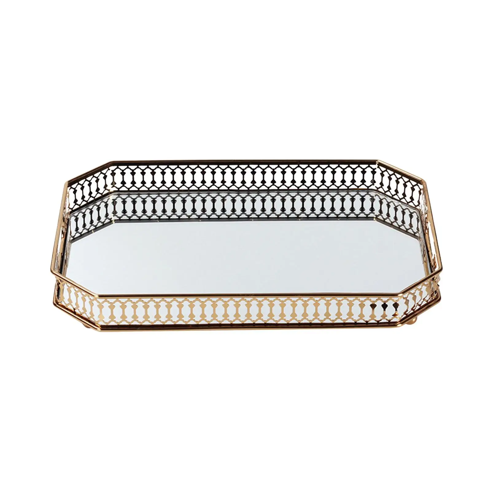

Mirror Serving Tray Serving Plate Modern Decorative Mirrored Tray for Vanity for dessert Food Snack Cake Cosmetic Storage