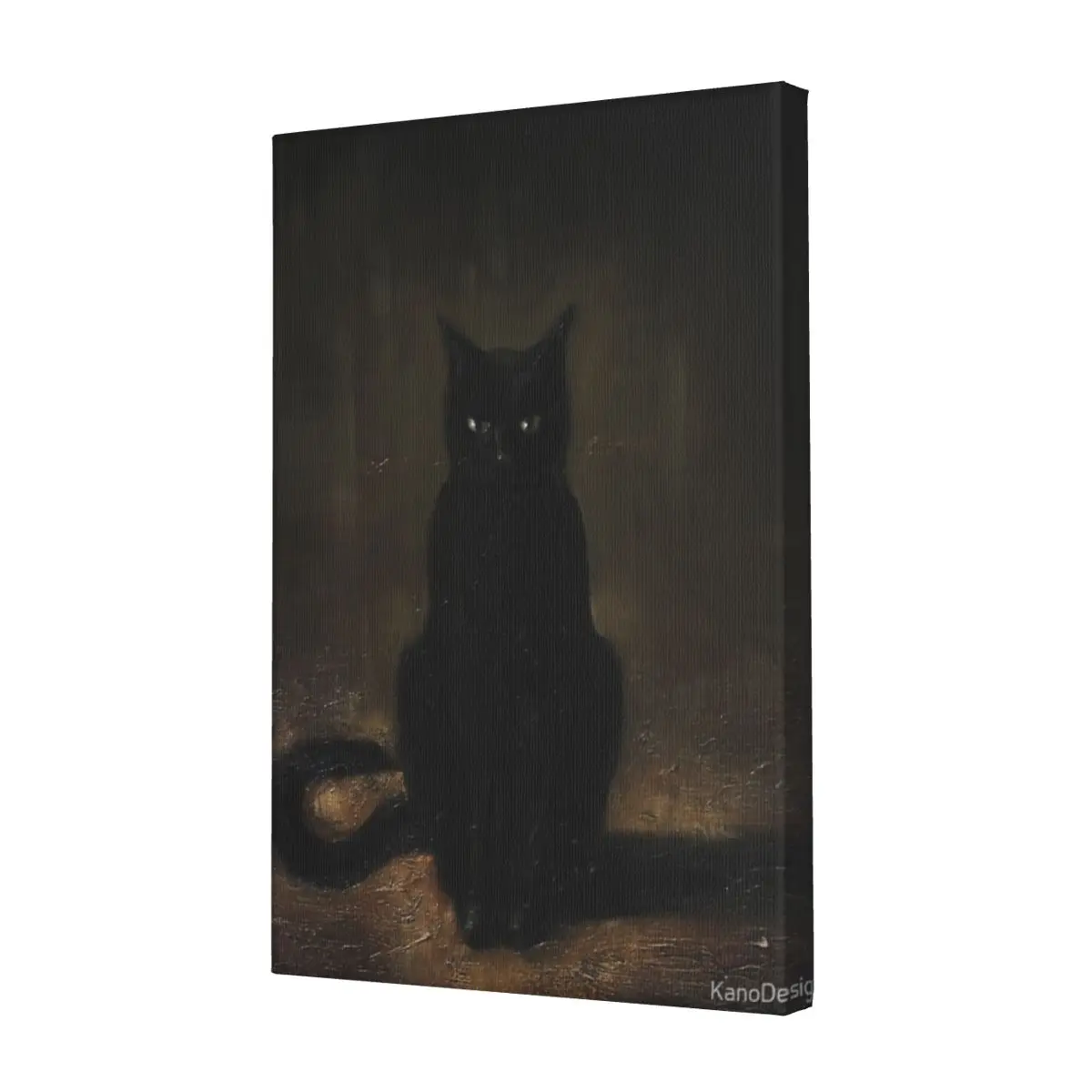 

Black Cat - Animal Canvas Frameless Painting Modern Decorative Holiday Delicate Customizable