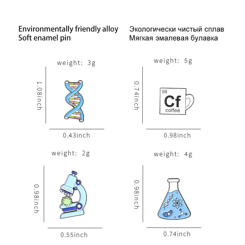 Научная эмалированная булавка для микроскопа Мензурка химическая молекулярная
