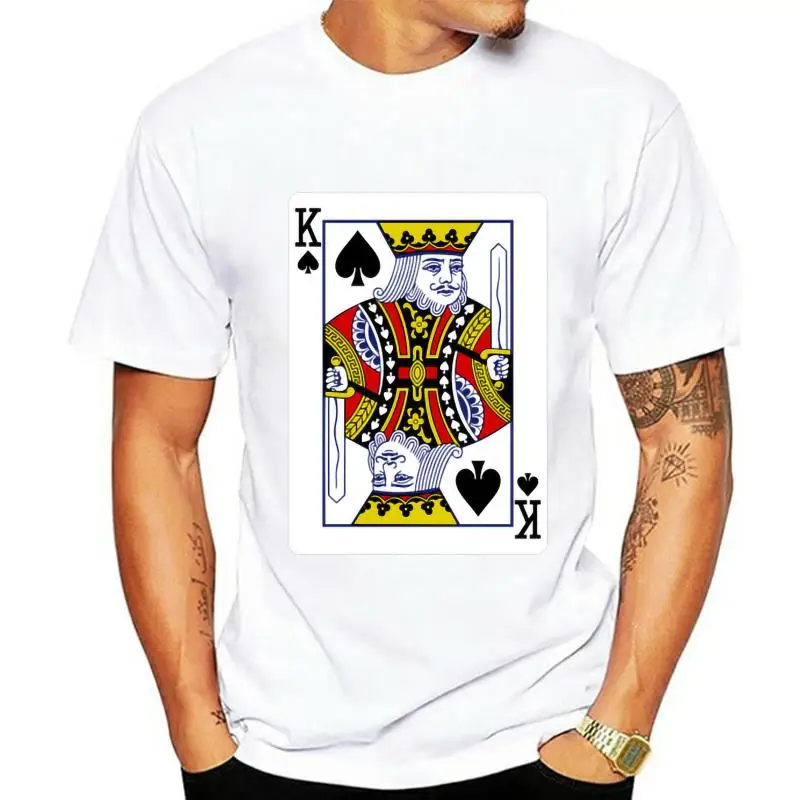 

Camiseta de King of Spades para hombre y mujer, camisa con estampado de cartas, playera
