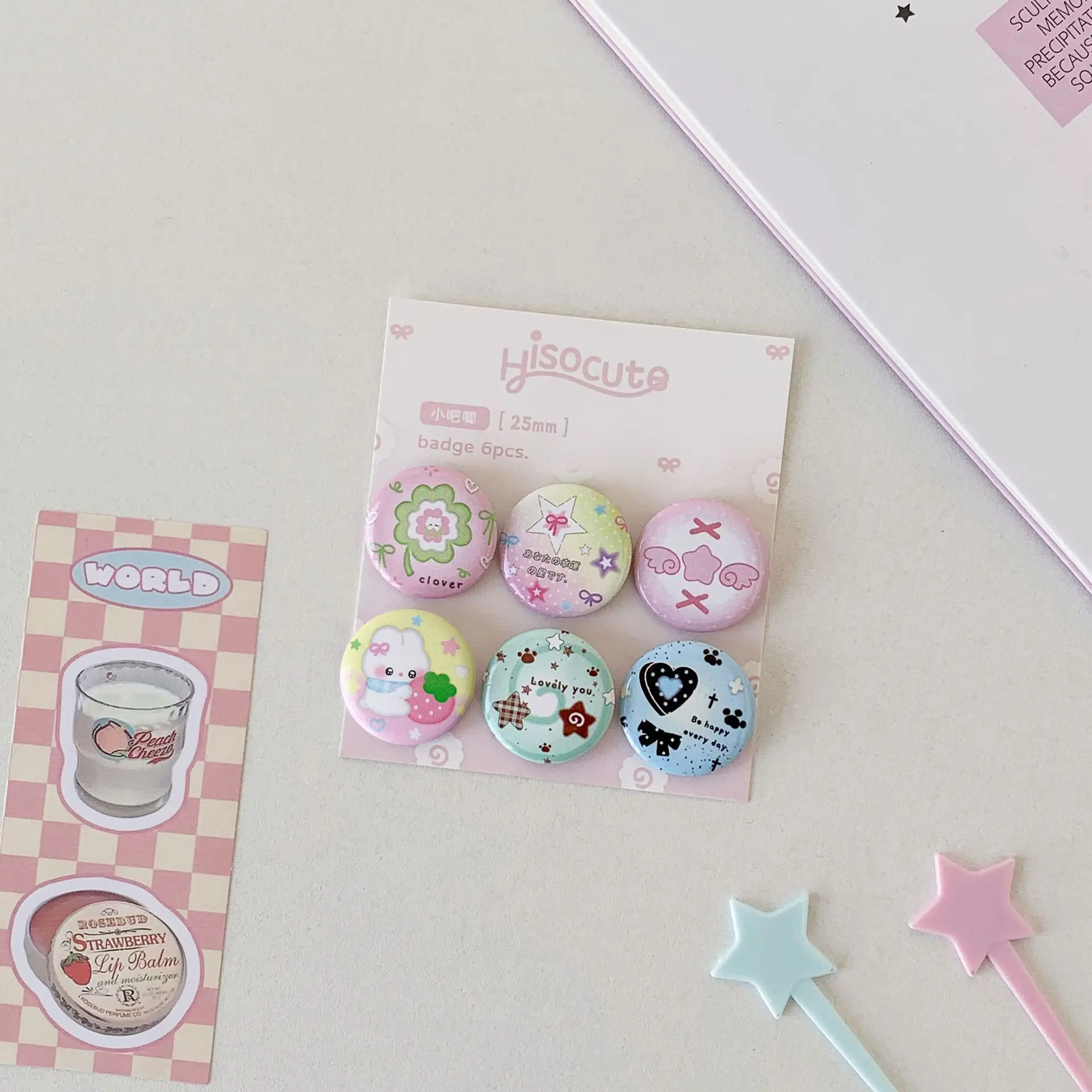 

Набор булавок Kawaii 6 шт.