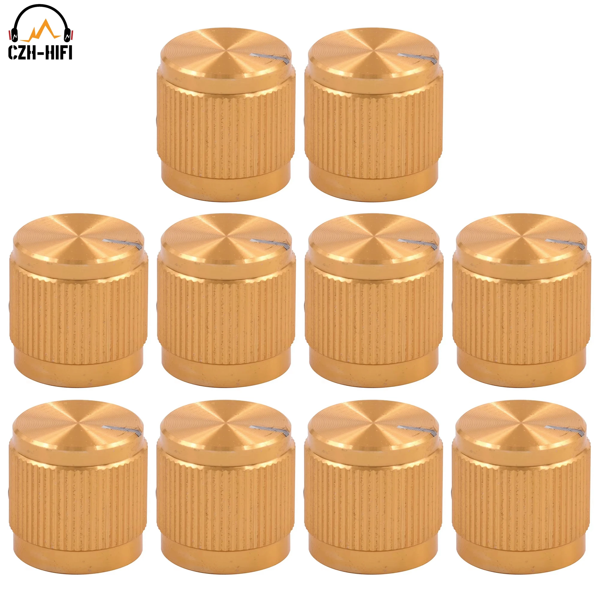 10 шт. 15x15 мм металлическая ручка-указатель крышка кнопка шляпа потенциометр