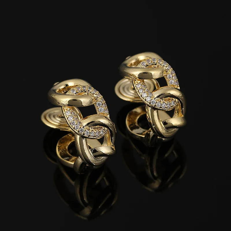 

Fashion Circle Mosquito Coil Plate Ear Clip Ear Jewelry Retro Commuter Earring Ladies Classic Banquet Hot Sale