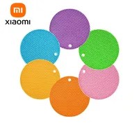XiaoMi  Multifunctional Round Heat Resistant Silicone Mat Cup Coasters Non-slip Pot Holder Table Placemat Kitchen Tools