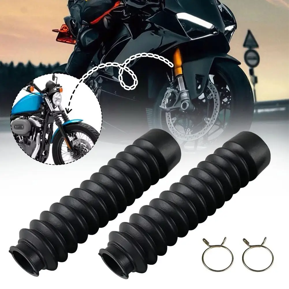 Мотоциклетный пылезащитный чехол демпфирующий Резиновый 2 шт. передний вилочный