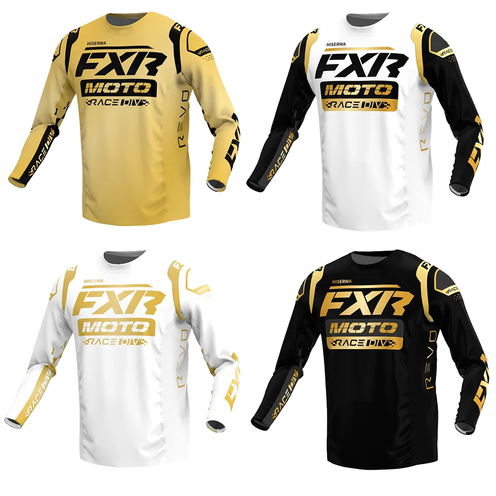 

Men's Long Sleeve MTB T-Shirt HISERWA FXR Downhill Jerseys Offroad DH Motorcycle Jersey Motocross Sportwear Clothing