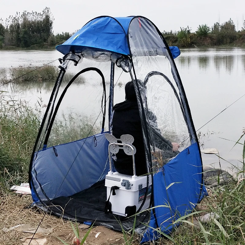

Outdoor rainstorm-proof double-person fishing isolation epidemic prevention small ic fishing stall sunbathingwarm and windproof
