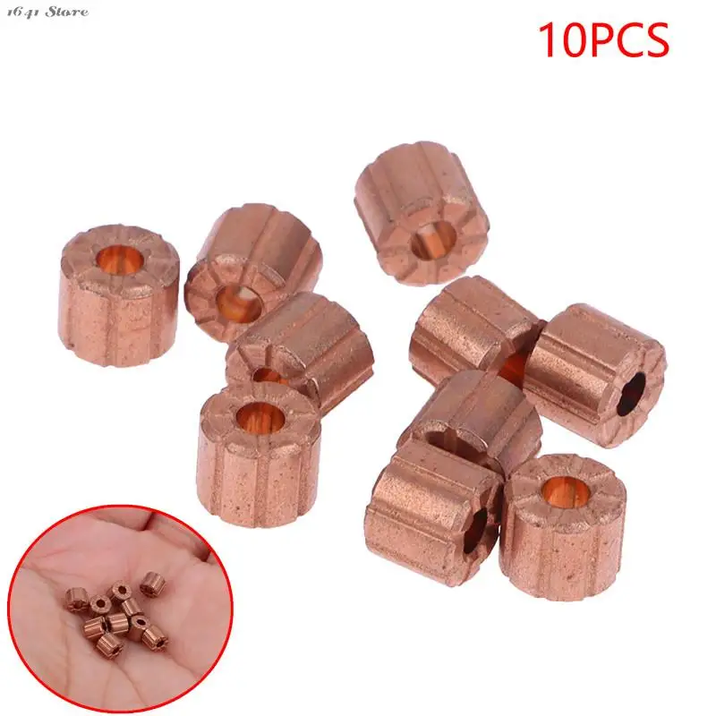 

6 Styles 10pcs Copper Base Powder Metallurgical Parts Powder Metallurgy Oil Bushing Porous Bearing Sintered Copper Sleeve