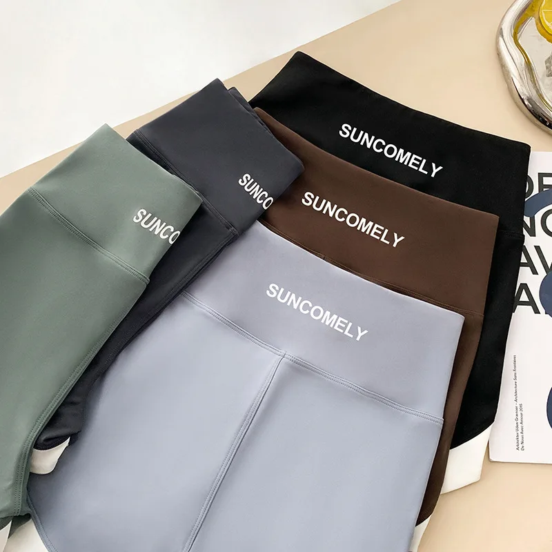 Patchwork Color Contrast Thin Shark Shorts for Women Summer Womens Clothing Safety Pants Can Wear Ice Silk Seamless Booty Shorts