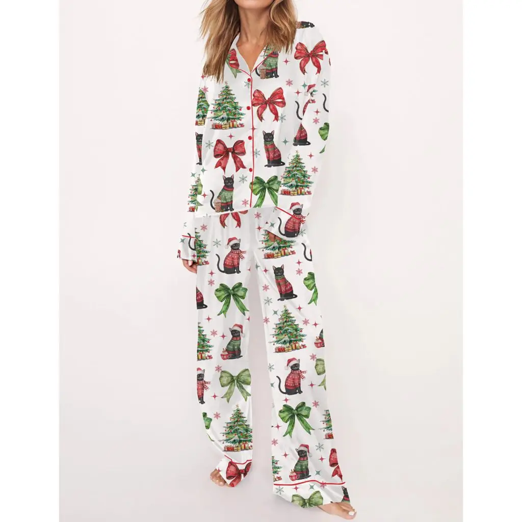 Combhasaki женский комплект из 2 предметов для дома пижамный с длинными рукавами