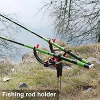 fishing rod holder adjustable high toughness lengthened bank fishing rod rack stand for beach