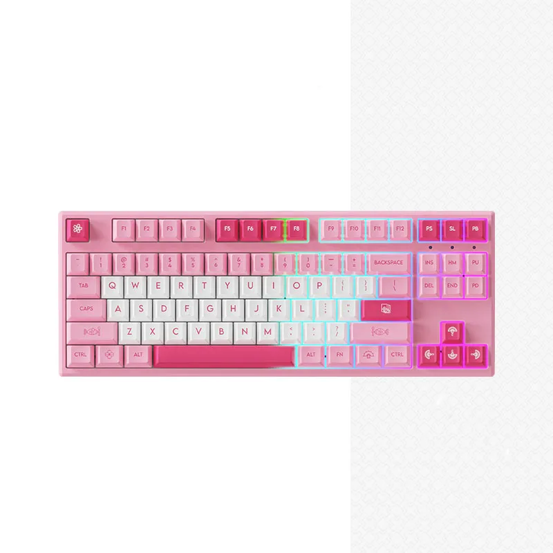 

64/87/100 Keys Bluetooth 5.0/2.4G Wired Mechanical Keyboard Cherry KeyCaps Hot Swap RGB Keyboard Laptop Gaming Office Keyboard