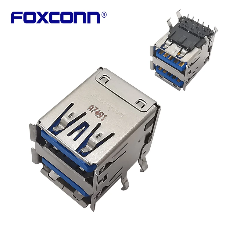 

Foxconn UAA111C-84161-4H Double Deck USB3.1 Gen2 Blue Master Original socket