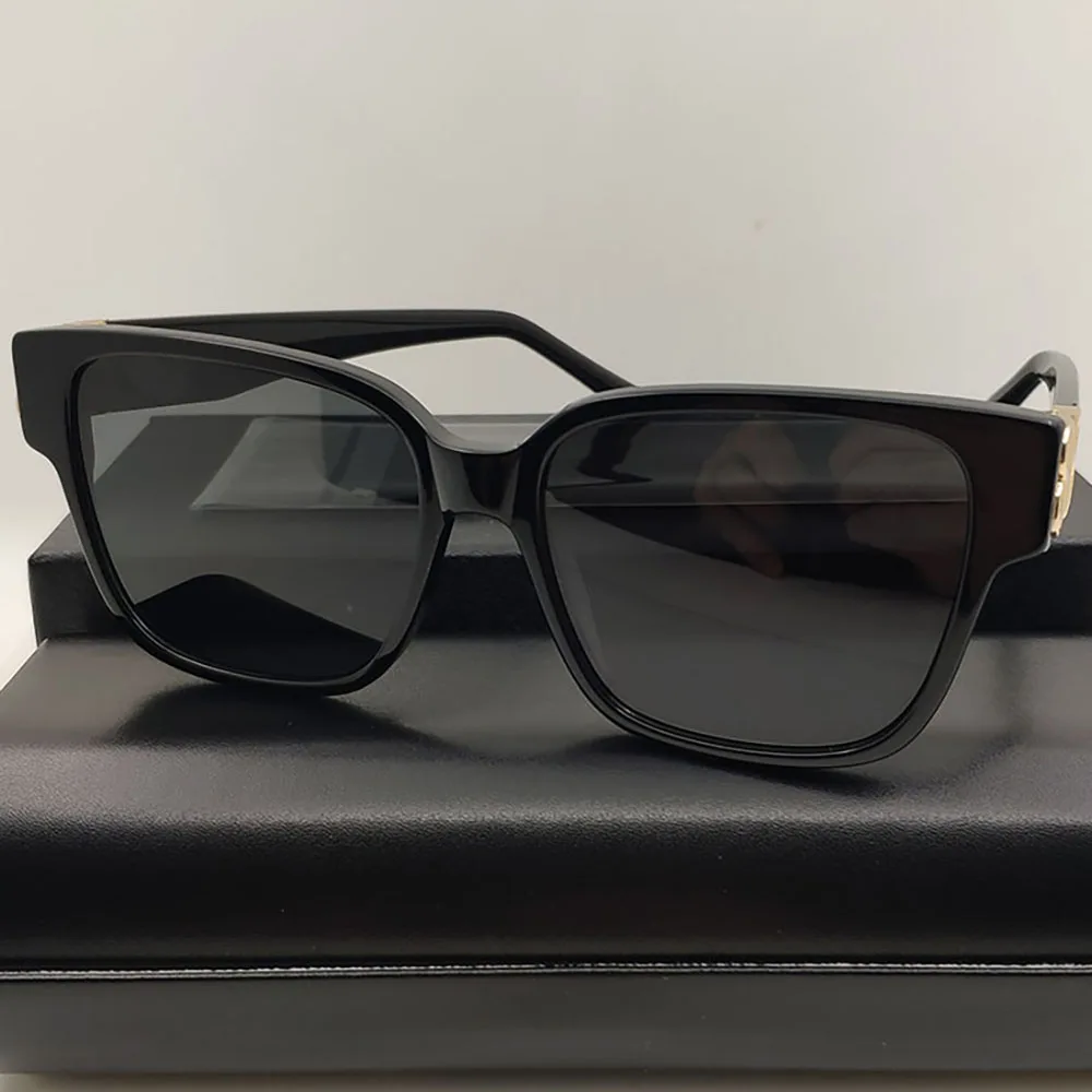 

Новинка 2022, черные женские солнцезащитные очки из ацетата для мужчин, Необычные брендовые дизайнерские женские трендовые популярные товары, квадратные солнцезащитные очки