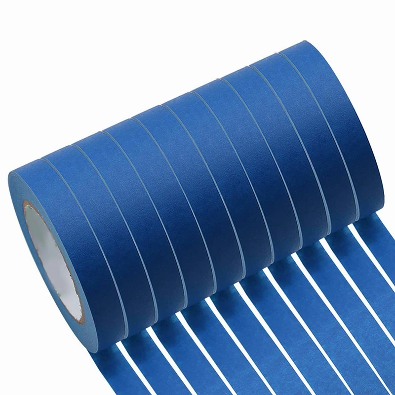 

10 Pack Blue Painters Tape, 18Mm X 30M, Painting Masking Tape, Clean Release Paper Tape For Home And Office
