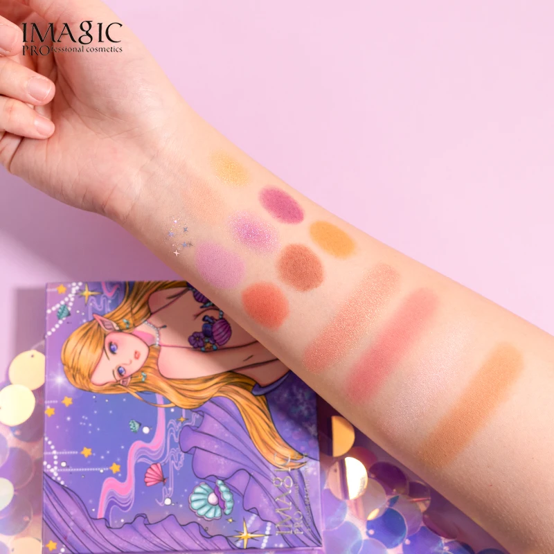 IMAGIC NEW blend 9-цветные тени для век матовые перламутровые гибридные диски