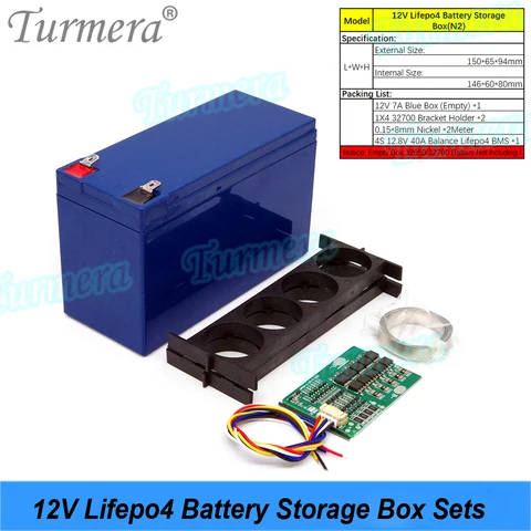 Ящик для хранения аккумуляторов Turmera 12V Lifepo4 1X4 32700
