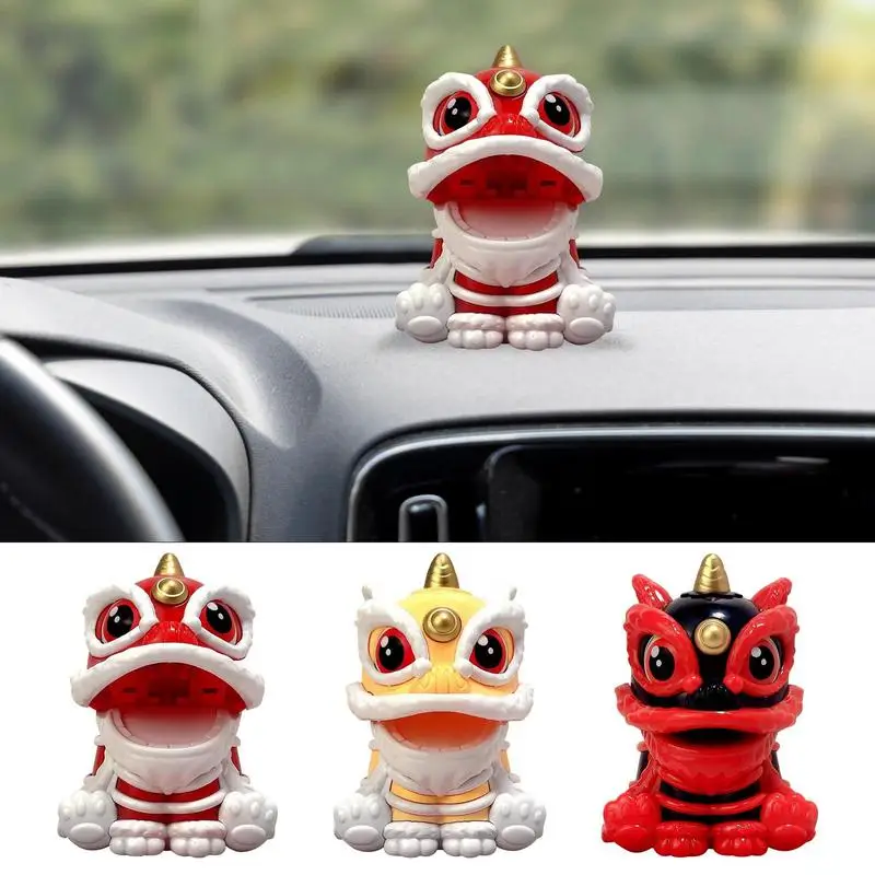 

Car Dashboard Ornaments Decorations Funny Solar Power Desk Creative Lion Car Decor high qualit Pendant Car Interior Accessories