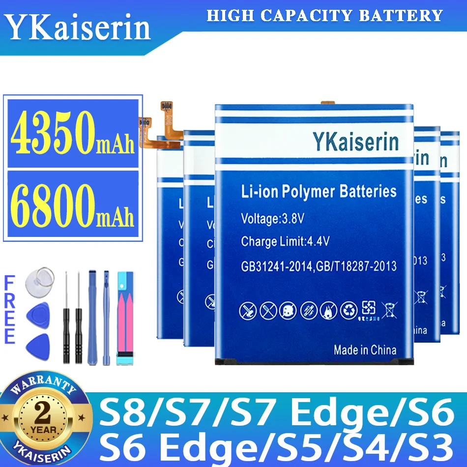 

Battery For Samsung Galaxy S5 S6 S7 S8 S3 S4 S7 S6 Edge G950F G930F G920F G900F G925F G935F I9300 I9500 Bateria + Track Number