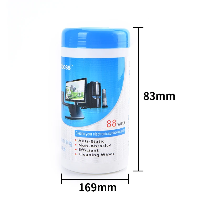 88Pcs/lot Computer LCD TV Mobile Phone Screen Camera Lens Cleaning Wipes Laptop PC Computer Cleaning Wipes images - 6