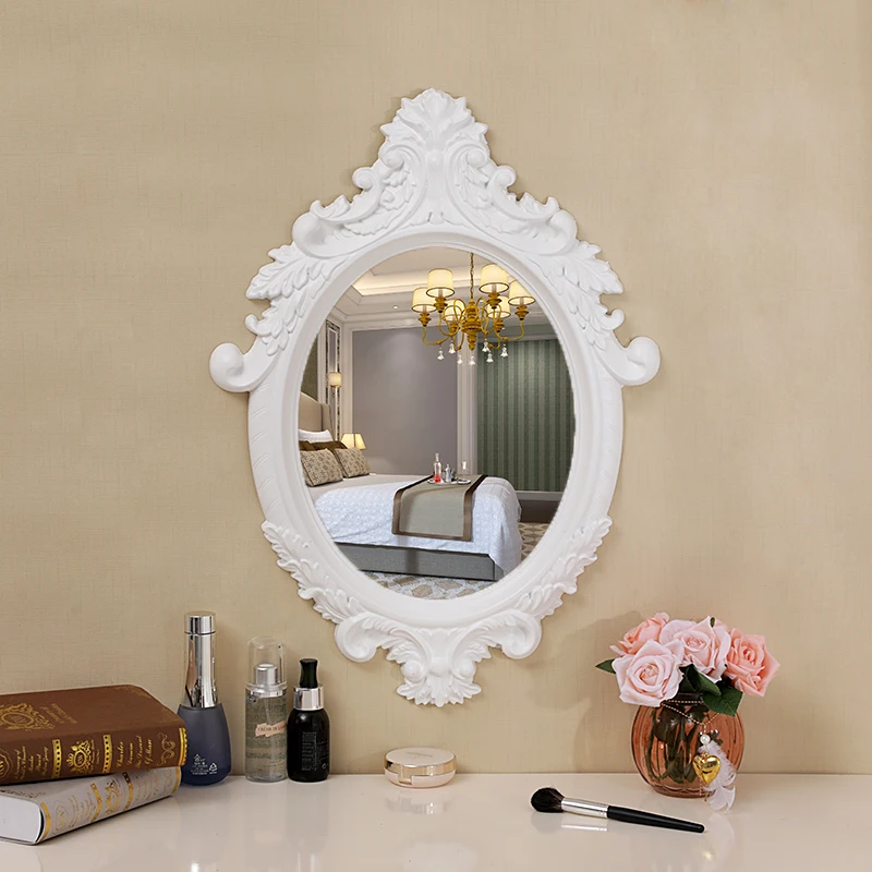 

Large Decorative Mirror Living Room Macrame Nordic Vintage Mirror Make Up Accessories Luxury Espejos Aesthetic Decoration Home