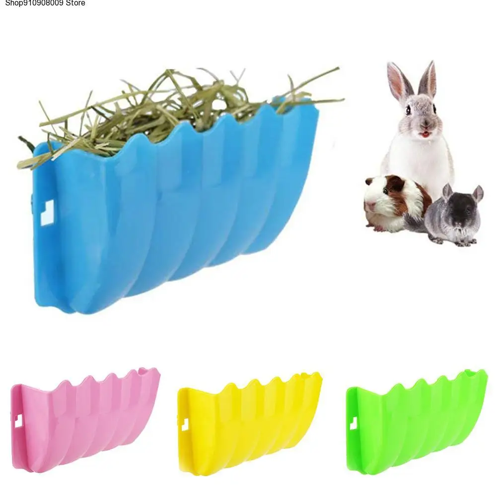 

Hot Sale Small Pet Rabbit Hanging Grass Feeder Rack Shelf Hay Bowl Holder Box Dispenser Grass Storage Container