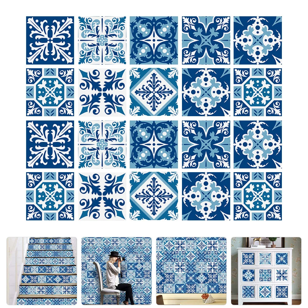 

Tile Stickers Sticker Kitchen Decals Floor Decal Bathroom Wall Backsplash Adhesive Transfers Vinyl Removable Tiles Stick