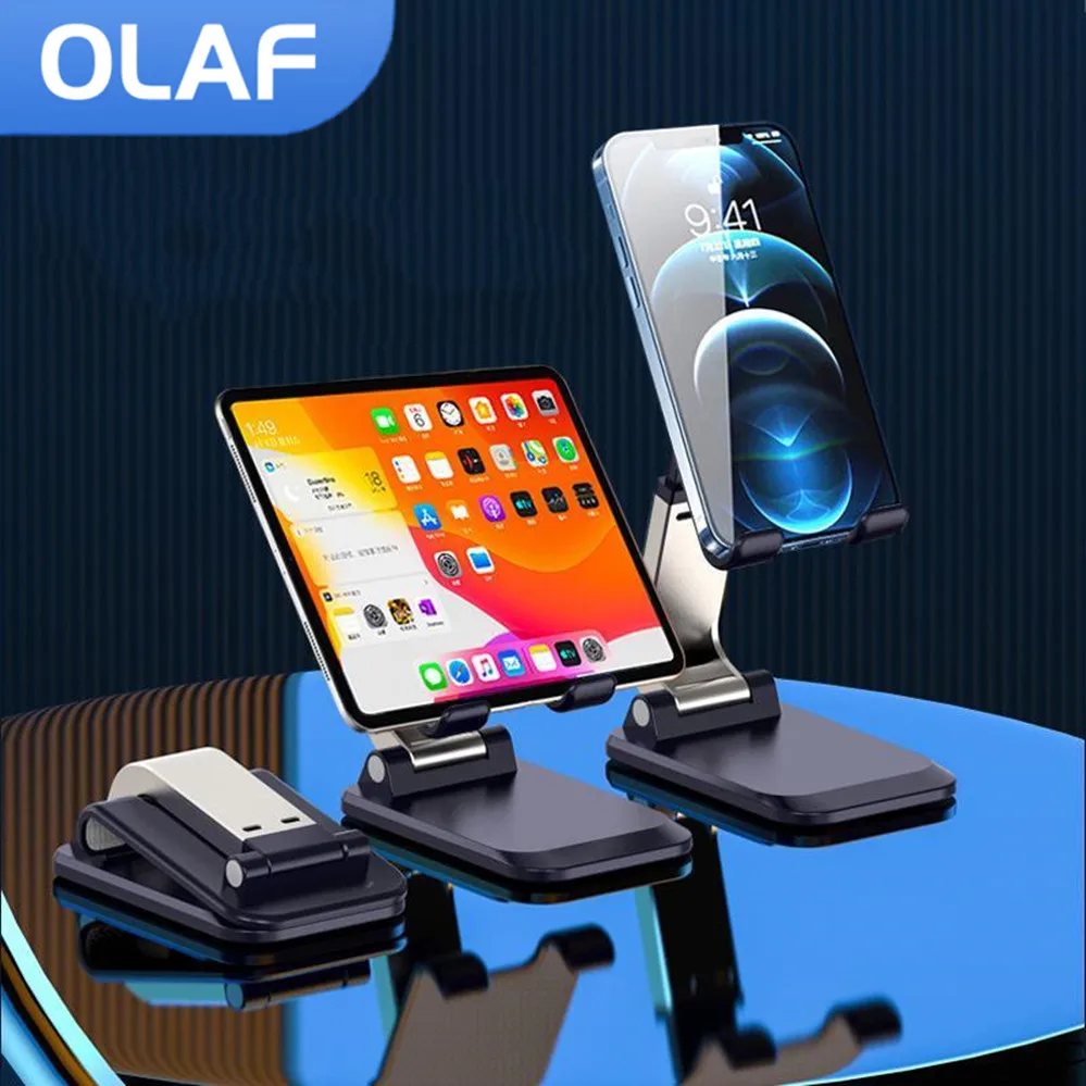 

Складная подставка-держатель для планшета OLAF для iPad iPhone Samsung, настольный держатель, Регулируемый Настольный кронштейн, подставка для смартф...