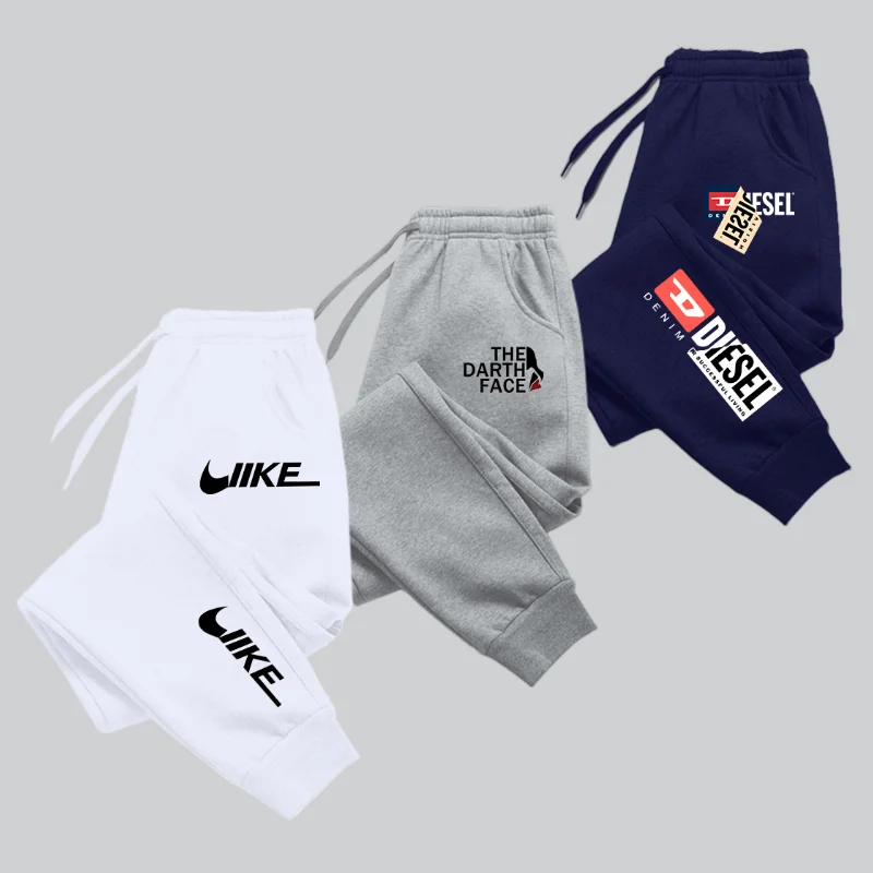 

Mens Trousers Casual Training Pants Loose Black Gym Pants Straight Leg Sweatpants Solid Color Jogging Sports Pants