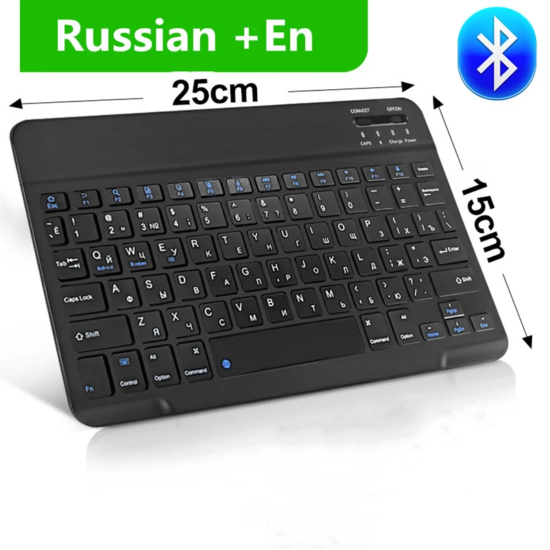 

Mini Bluetooth Keyboard Wireless Keyboard Rechargeable For iPad Phone Tablet Russian Spanish Keyboard For Android ios Windows