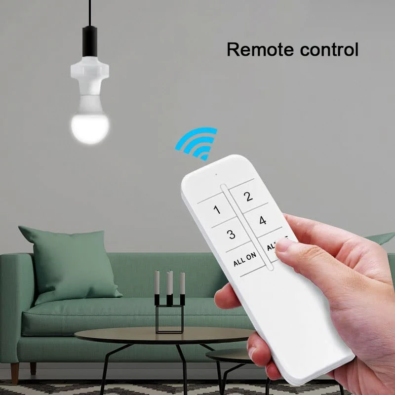 Фото Держатель лампы EWelink e27, дистанционное управление через Wi-Fi, приложение для умного дома, лампочки, адаптер с голосовым управлением через Alexa Google Home №4