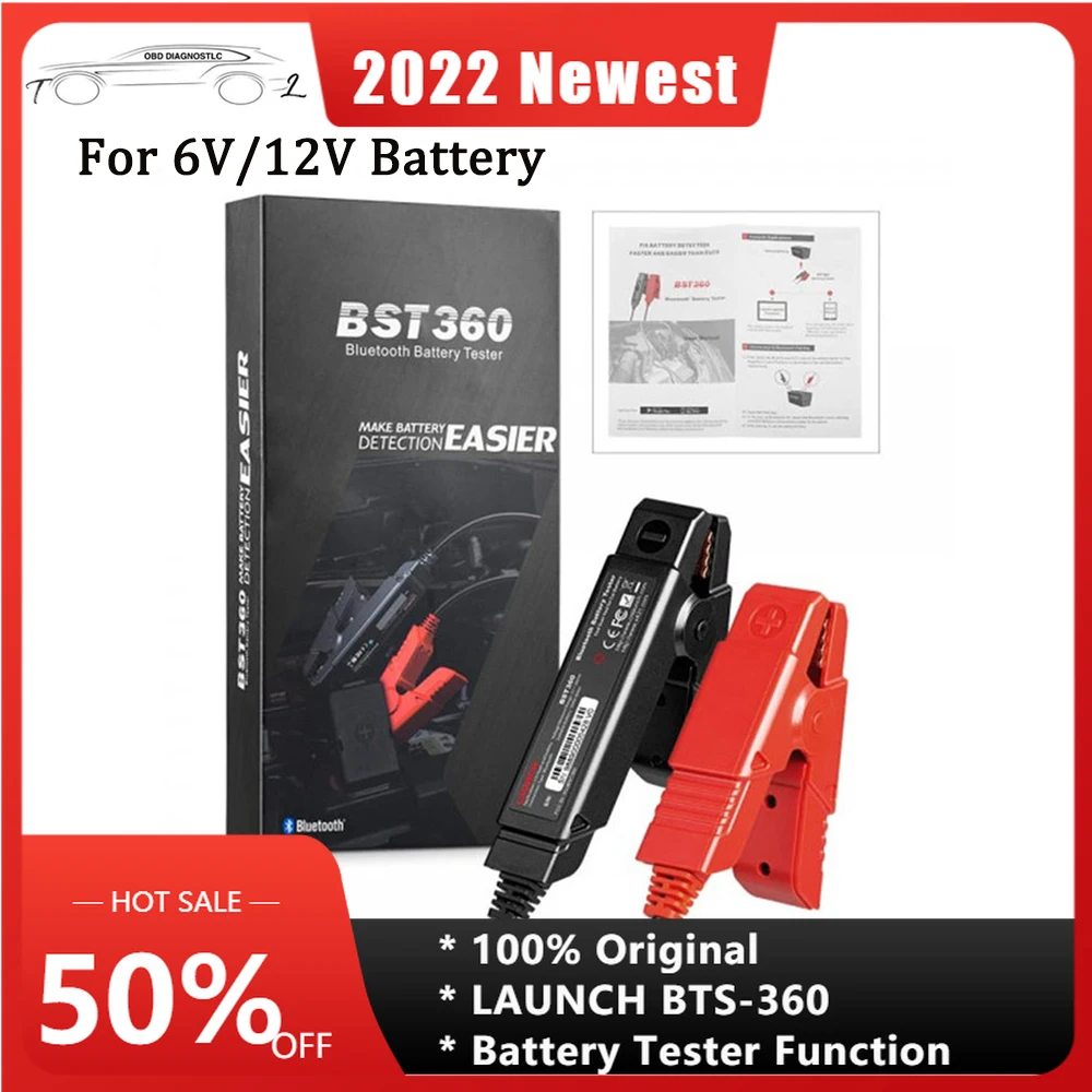 

LAUNCH X431 BST-360 Bluetooth Battery Tester Support 6 Test 6V 12V 2000CCA BST360 Voltage Analyzer For x431 Android / IOS