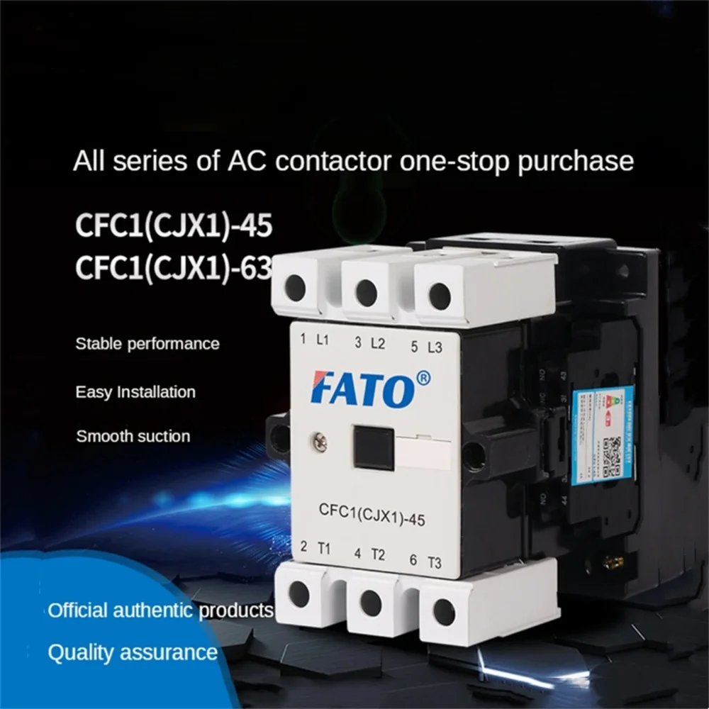 Контактор переменного тока Huatong FATO CFC1 (CJX1)-9 12 22 32 63 85/22 380 В 220 110 в контактор 50 Гц/60 Гц