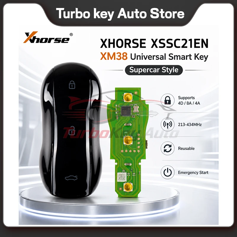 Универсальный смарт-ключ XHORSE 4D8A4A XSSC21EN XM38 поддерживает типы чипов 4D, 8A, 4A с использованием Key Tool Max Pro. (art.: 3920dcb1bbc2d) - 3920dcb1bbc2d