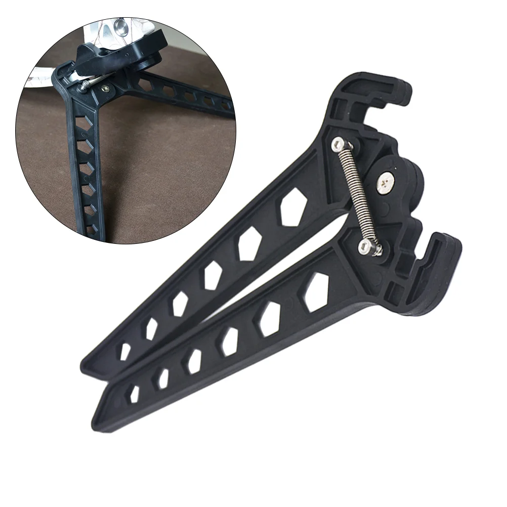 

Black Archery Bow Kick Stand Holder Legs For 3D Shoot Range Target Compound Bow Support Shelf Kickstand