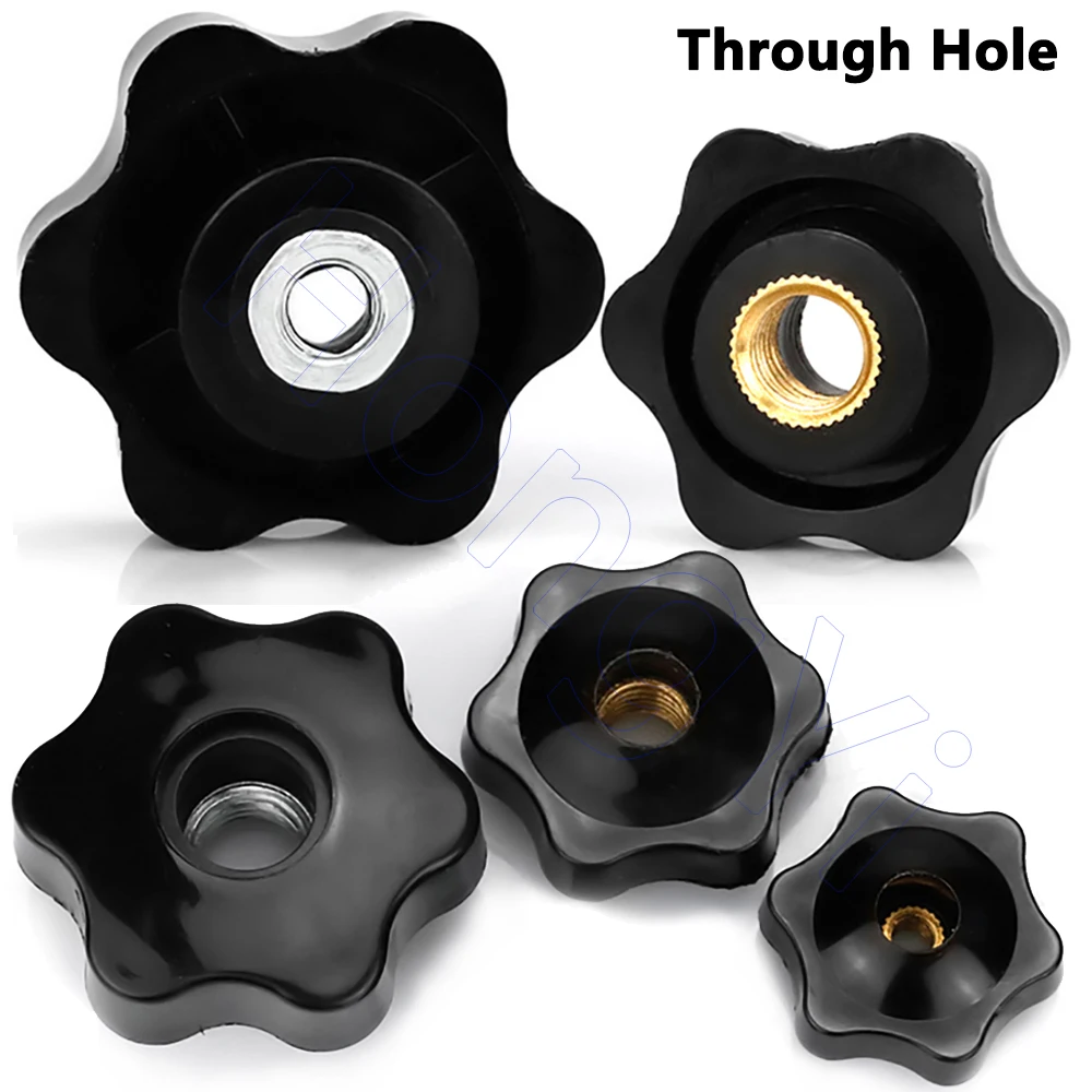 M4 M5 M6 M8 M10 M12 1/4 &quotсливовые ручные затягивающие гайки 6 звезд с потайным/сквозным