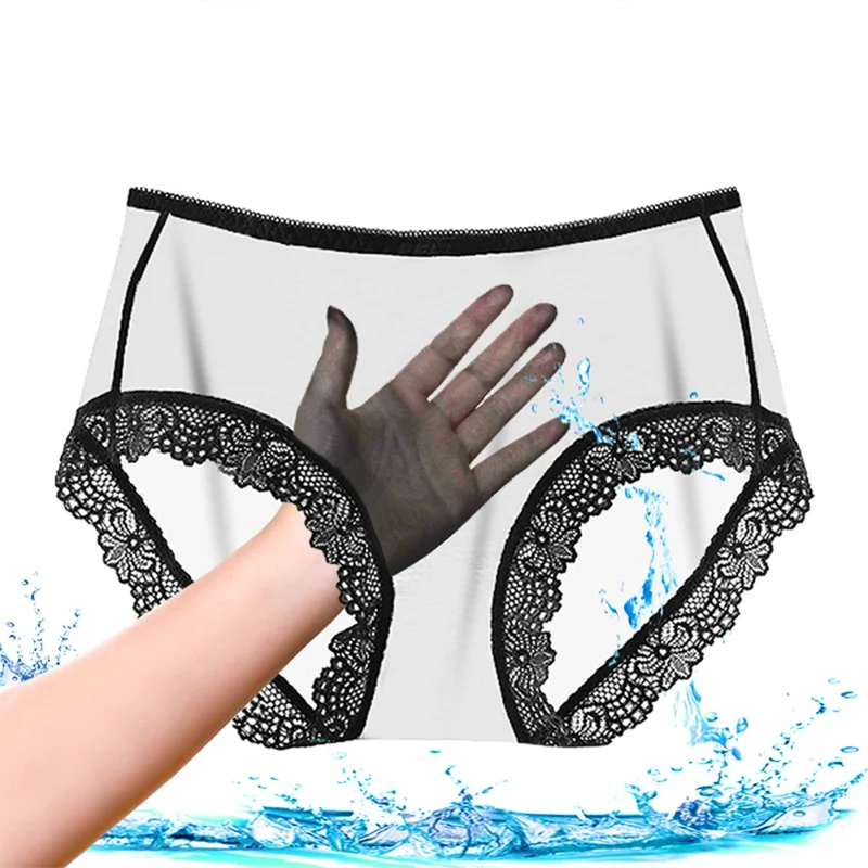 

Women One Piece Full Transparent No Crotch Delight Home Mesh Lace Glass Sexy Underwear Panties Large Size 40-75kg Fit Lingerie