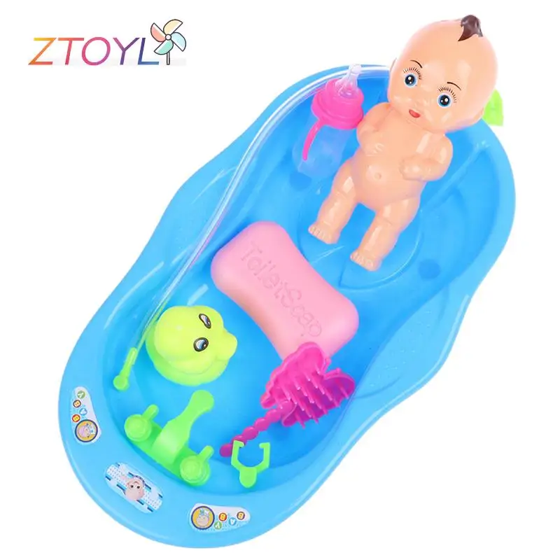 Baby Bath Toys Bath doll Yellow Duck suit Water Toy Infant Swim Tub Toys