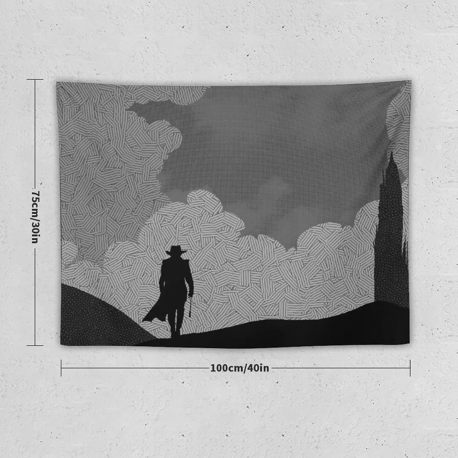 Темная Башня: гобелен Gunslinger декор японской комнаты с изображением гриба