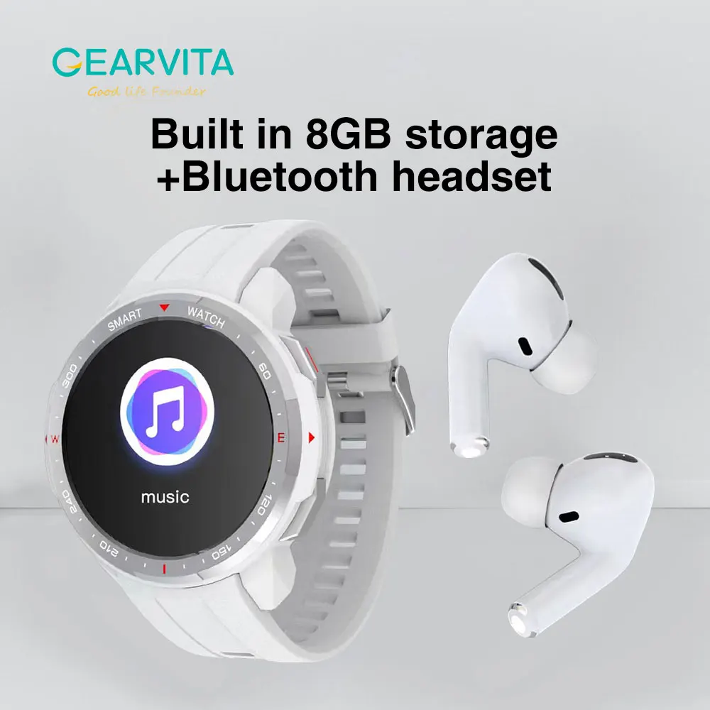 8G Memory GPS Status Smart Watch Wrist Recorder Music Bluetooth Call Blood Pressure/Oxygen Men For Huawei Xiaomi Smartwatch |