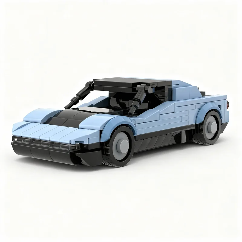 Фото 300 деталей MOC: Конструктор Bertone Runabout Barchetta Targa, идеи для сборки, кирпичики DIY, подарки на день рождения и Рождество для детей, игрушки №3