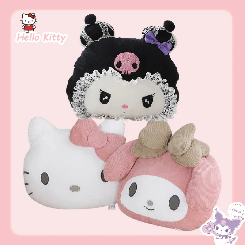 

Sanrio Hello Kitty Kuromi Pachacco Cinnamoroll Cartoon Pillow Sofa Bedside Cushion Office Backrest Car Cushion Lumbar Pillow