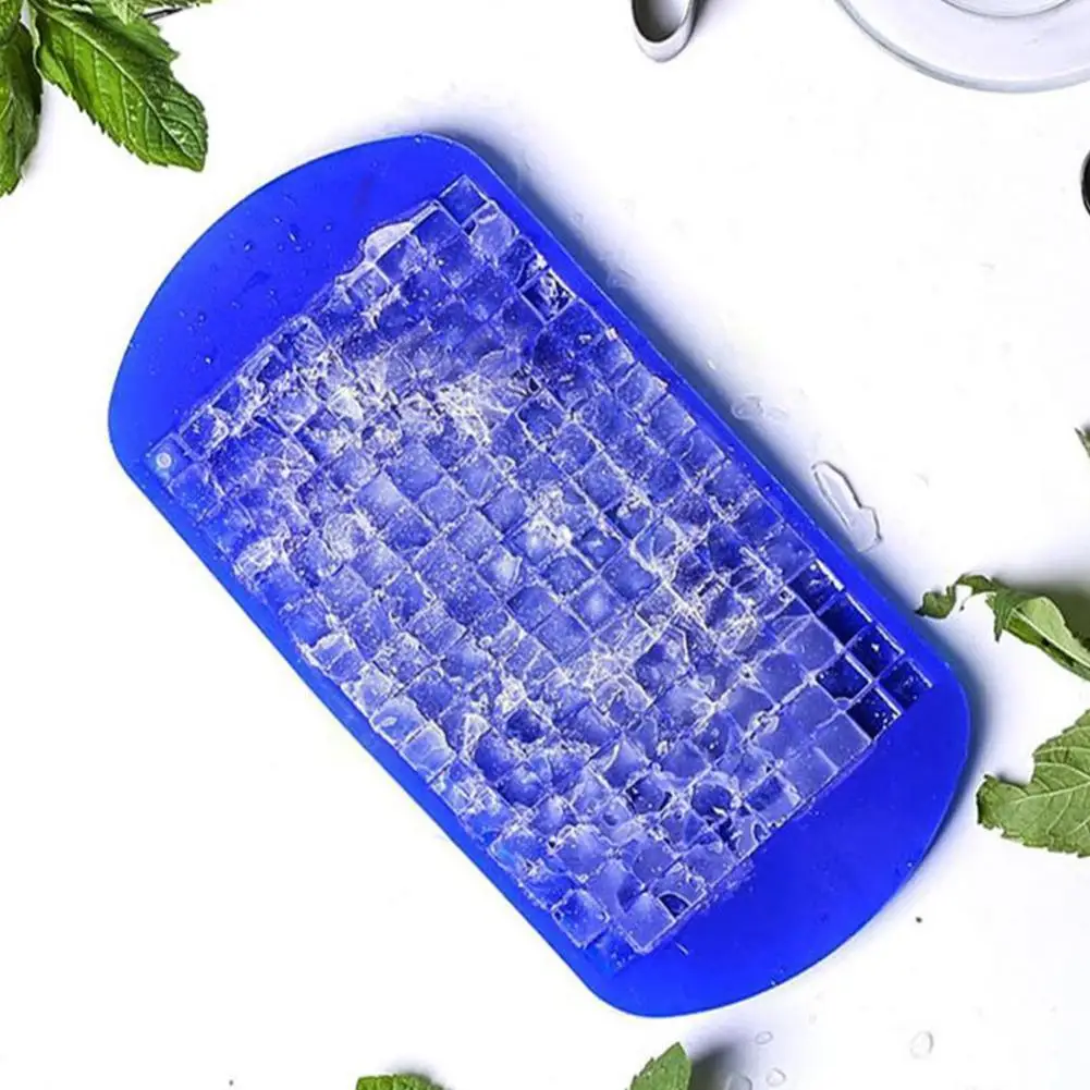 

160grids Ice Cube Tray Food Grade Silicone Mini Ice Maker Bar Small Ice Tool Mold Accessories Cubes Kitchen Party Pudding S R9f2