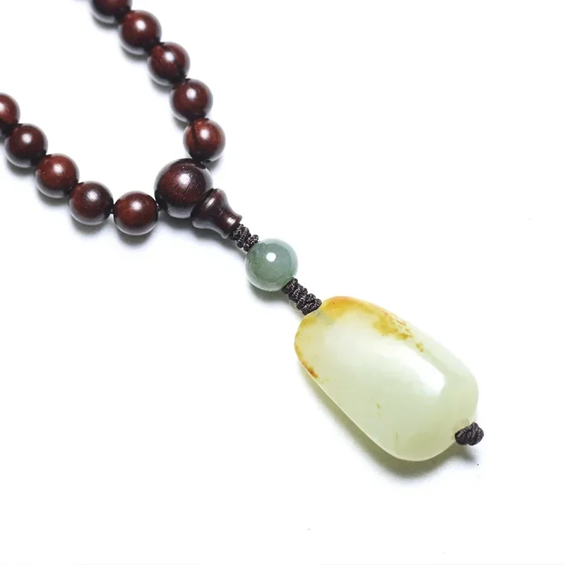 Натуральный индийский браслет из красного сандалового дерева с маленькими