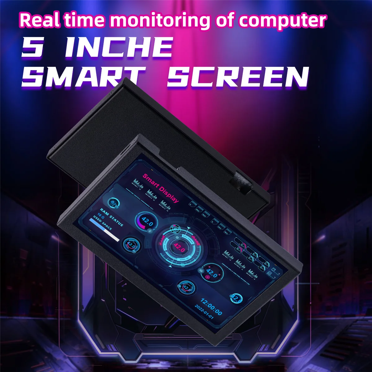 5-дюймовый ЖК-монитор плата управления драйвером AIDA64 дополнительный экран IPS для