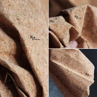 cork pu synthetic leather fabric big bits of wood grain 50135cm diy bags craft home decor purse clothes designer fabric