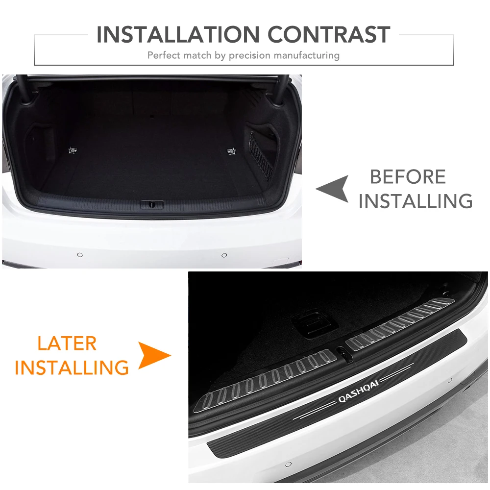 Наклейка на задний бампер багажника автомобиля для Nissan Qashqai J10 J11 2021 2020 2019 2018 2017 2016