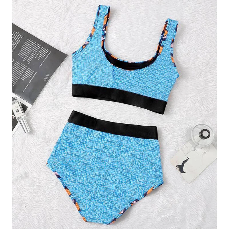 

Костюм для женщин 2021 летняя одежда комплект бикини танкини большой размер купальник с эффектом пуш спортивный укороченный топ из двух част...