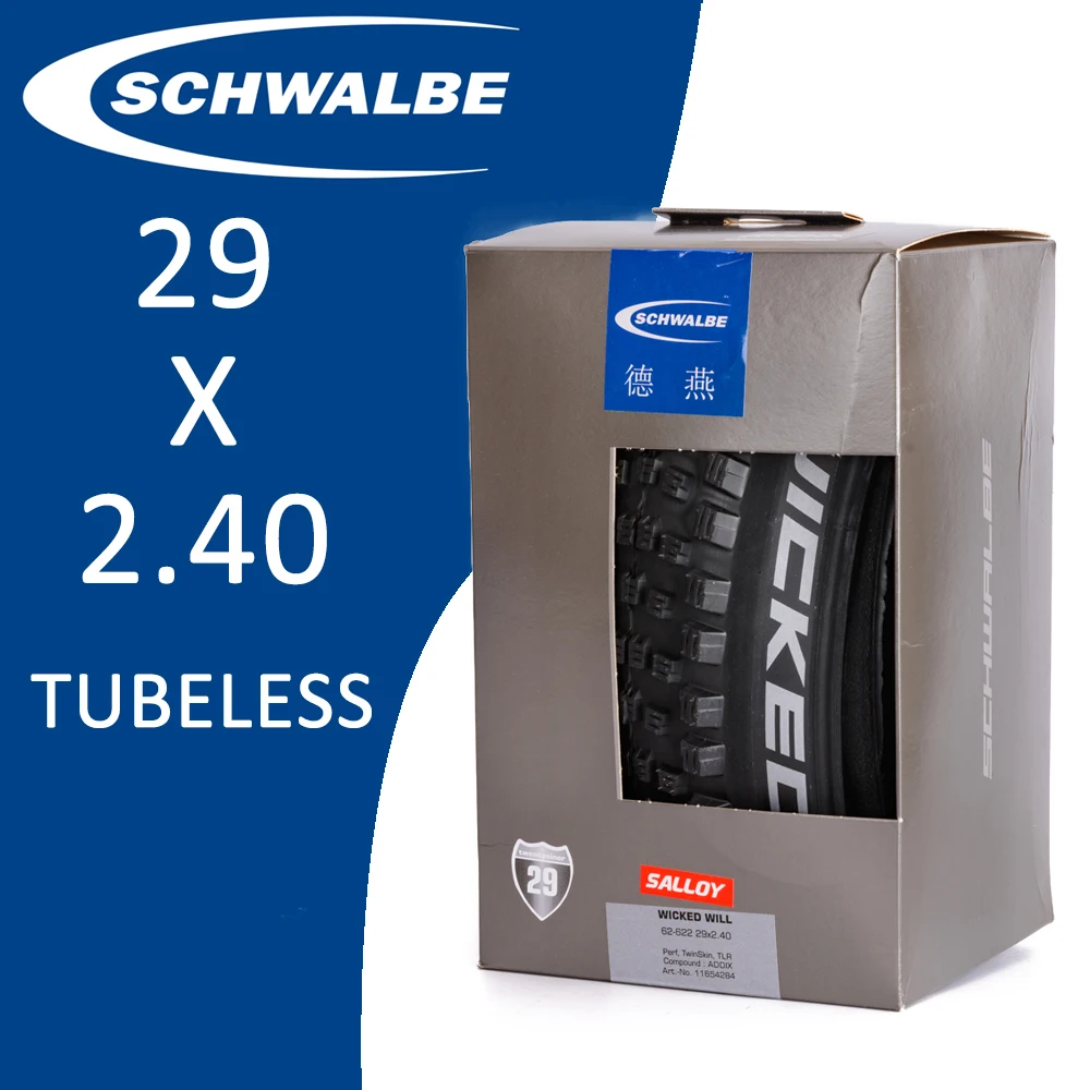 

SCHWALBE Evil WILL MTB Mountain Bike Tires Without Inner Tube Black 29X2.4 Pneu Aro 29 Mtb 62-622