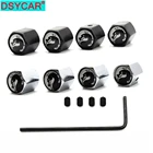 Клапан для автомобильных шин DSYCAR, 5 шт.компл., защита от кражи, из цинкового сплава, с логотипом дракона, s-образные колпачки для автомобильных шин, воздушный колпачок воздухонепроницаемые крышки